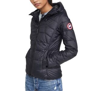 NWT Canada Goose Black Abbot Hoody Packable Down Jacket size XS